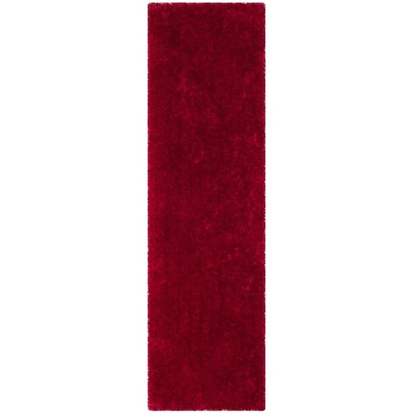 Safavieh 2 x 3 ft. Luxe Shag Hand Tufted Rug, Red - Accent SGX160E-2 - main